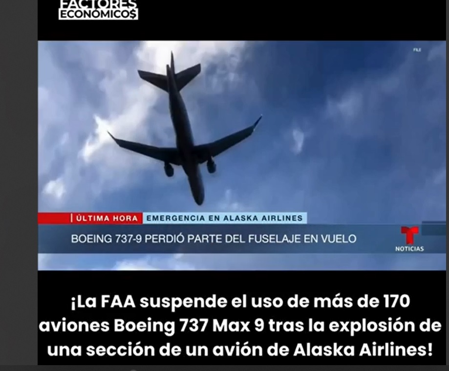 La FAA suspende el uso de más de 170 aviones Boing 737 max 9 tras la ...
