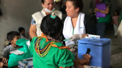 campesinos e indigenas desplazados